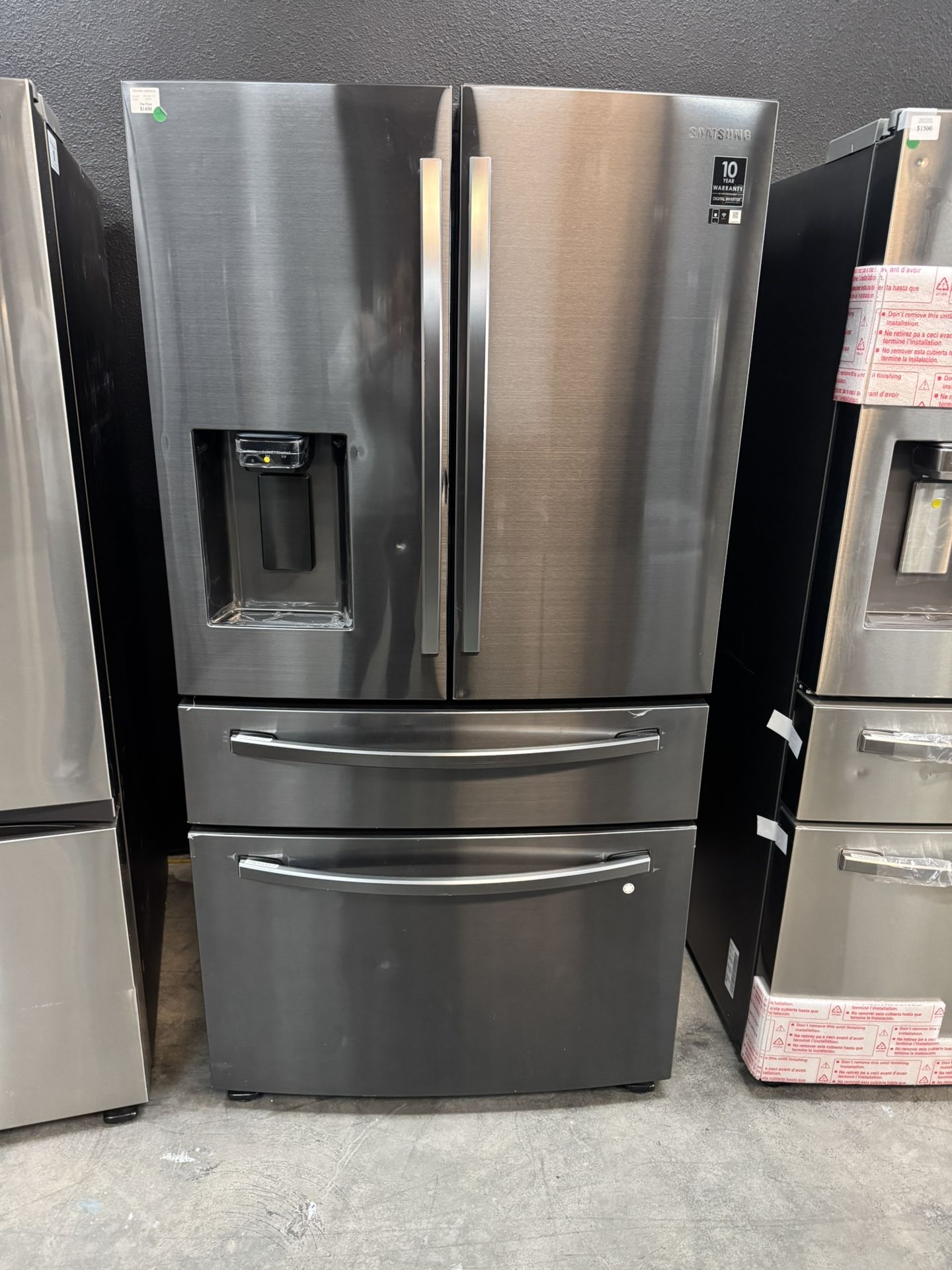 Samsung 4 Door Refrigerator - Black Stainless