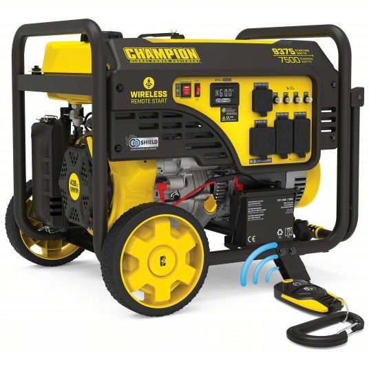 CHAMPION POWER EQUIPMENT Portable Generator: Conventional, Gasoline, 7,500 W Running, 120/240V AC

