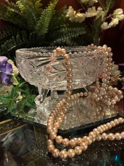 Crystal Bowl / Lead Crystal / Anna Hutte Bleikristall / Vintage