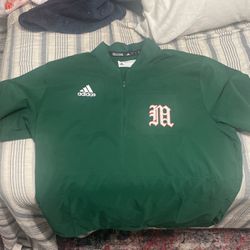 Miami Hurricanes Adidas Baseball Jersey Shirt Team Issued Game
