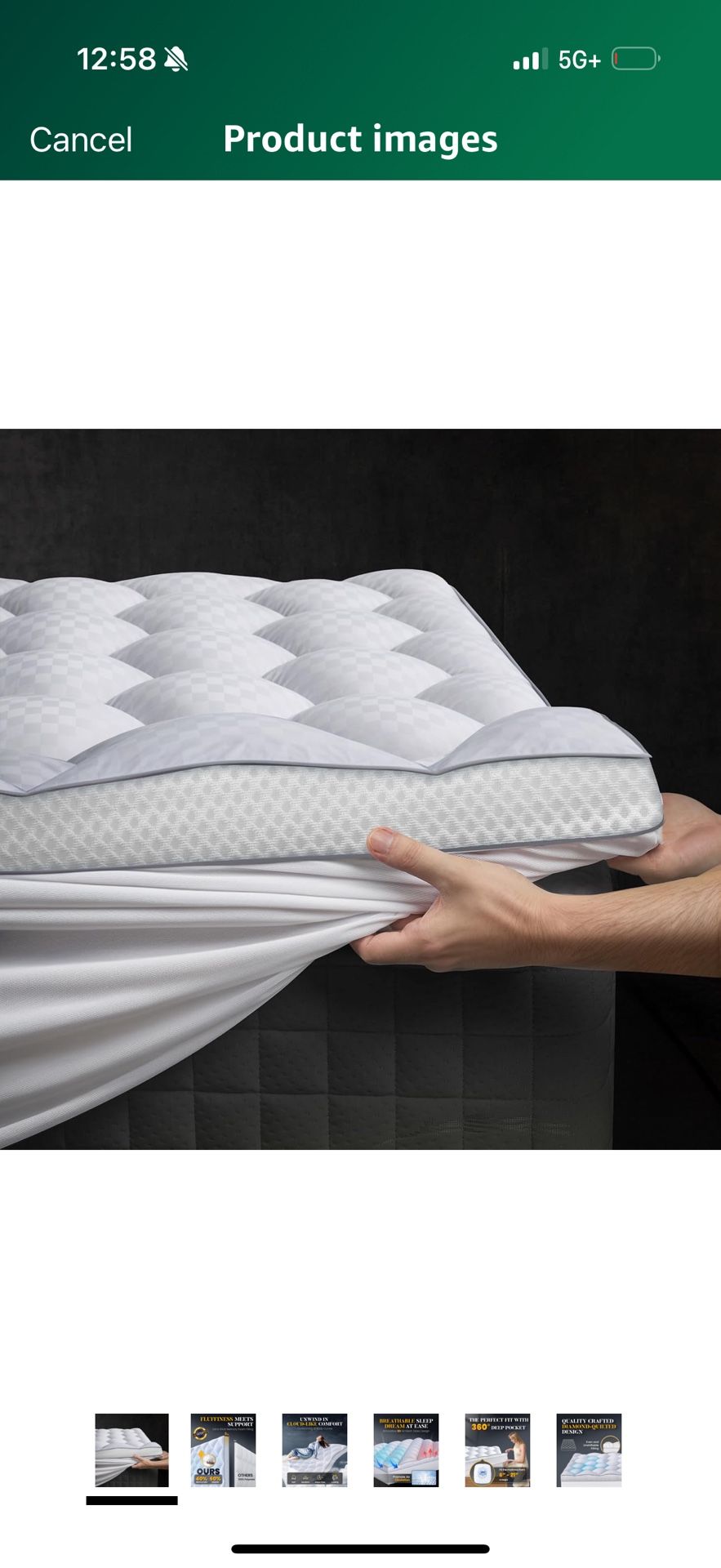 3 Inch Ultra-Fluffy Memory Foam Mattress Topper King for Back Pain, Extra Soft Pillow Top King Mattress Topper with 4X Support, Mattress Pad with Brea