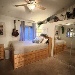 Captains Bed And Matching Dresser