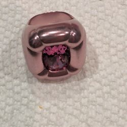 Swarovski Pink Ring With Box 