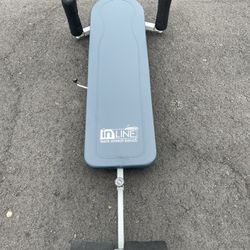 In Line Back Stretch Bench with Inversion Belt 