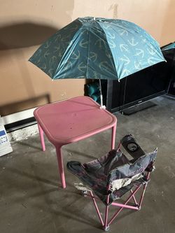 Kids Table Chair Umbrella
