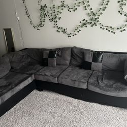 Grey And Black Couch For Sale
