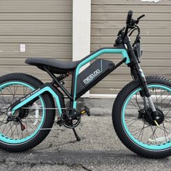 MEELOD XT600DL Dual Motor 2400 Watt Peak Full Suspension 100 Miles Range Electric Bike 