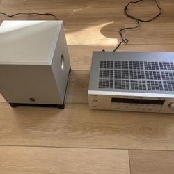 Yamaha HTR-6130 Receiver and a Yamaha YST-SW012 Subwoofer.