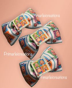 Coco Melon Hair Bows 