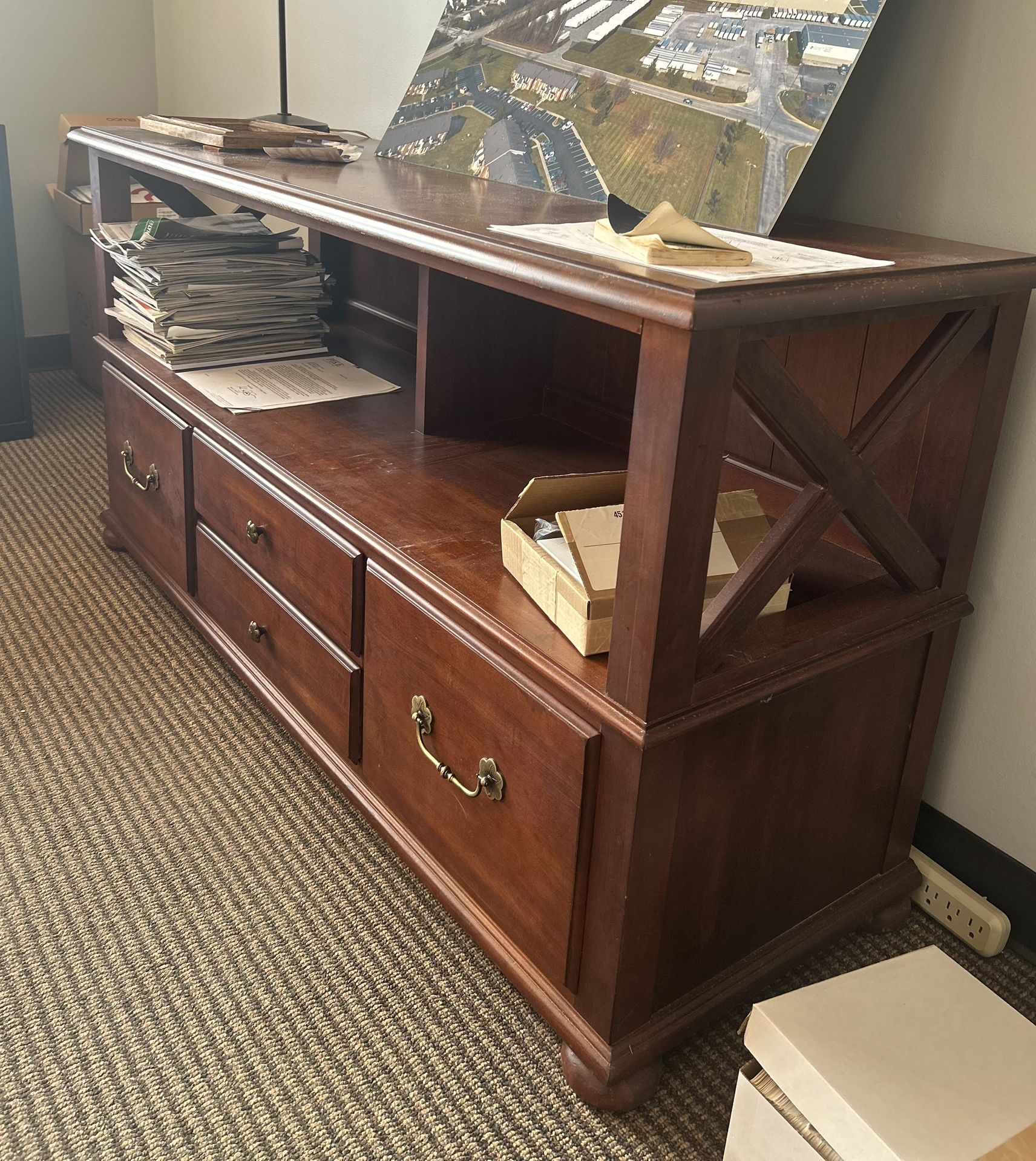 Wood Drawer and Storage Cabinet
