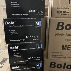 Nitrile Black Gloves 