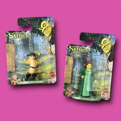 NWT 2 Shrek Mattel Mini Figures