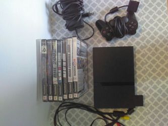 Ps2 with 8 games