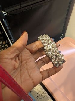 Crystal and Pearl Statement Bracelet