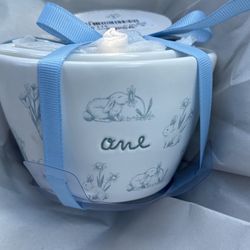 Rae Dunn blue Bunny MC’s