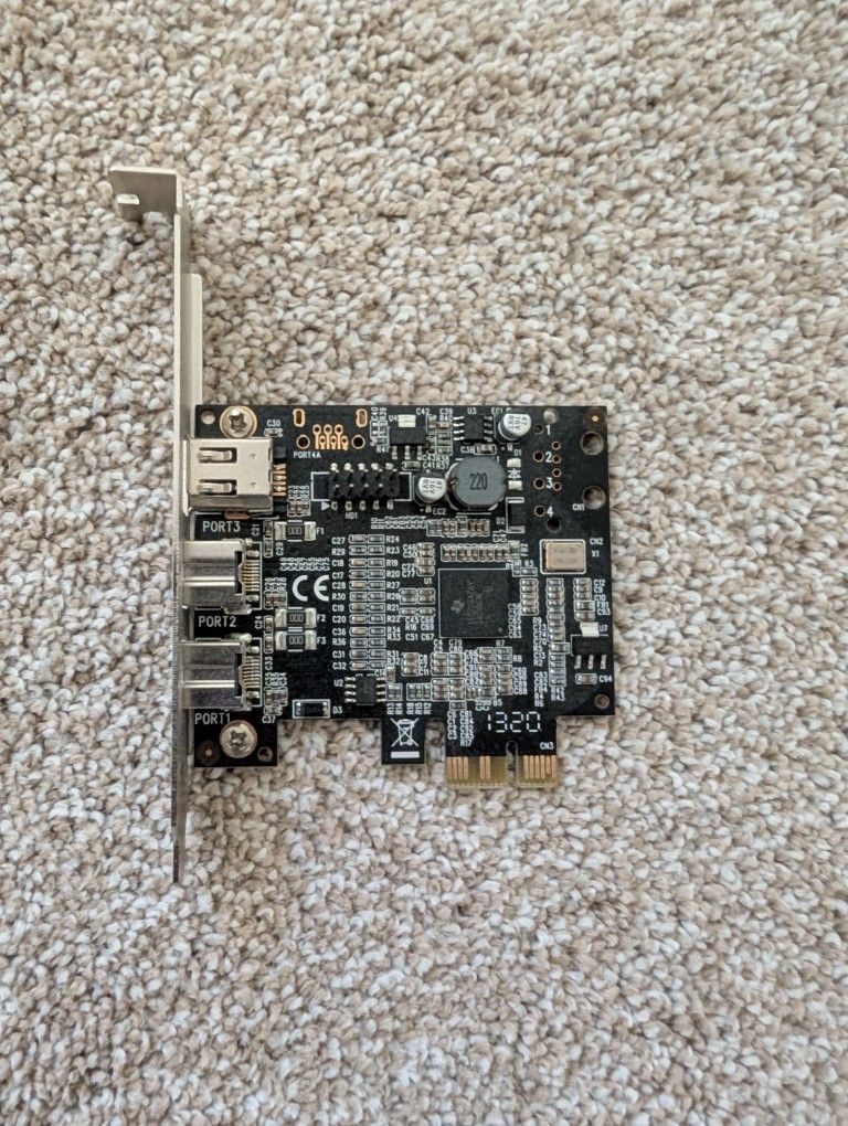 FireWire 1394 PCI-e Card With 10 Ft Cable