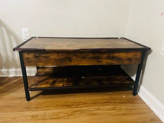 Yaheetech Lift Top Coffee Table, 41 In Coffee Table with Hidden Storage Compartment