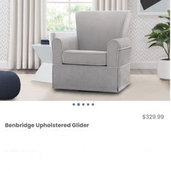 New Benbridge  Grey Nursing Chair / Swivel Chair / Glider 