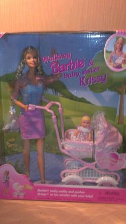 Walking Barbie & New Baby Sister Krissy (1999)