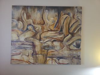 Large Original Abstract Canvas Painting, 61 x 51