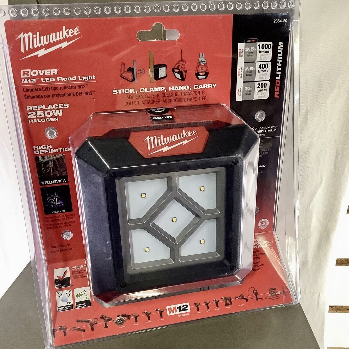 Milwaukee M12 1000 lumens Rover LED compact flood light for Sale in Bronx,  NY OfferUp