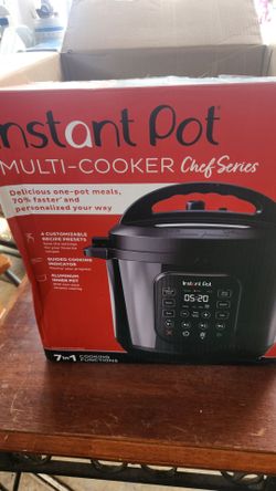 Instant Pot 8Qt RIO Chef Series 7-in-1 Multi-Cooker, Pressure Cook, Slow Cook, & more, Black