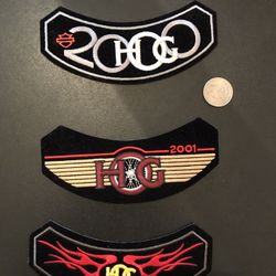 HARLEY OWNER GROUP VEST ROCKER PATCHES