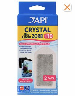 API Crystal Bio-Chem Zorb Filter Cartridge, Size 10, 2 count, 3 boxes