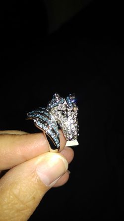 Rinestone Horse ring - New size 8
