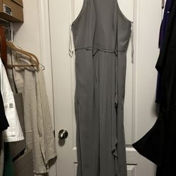 Grey David’s Bridal Bridesmaid Dress