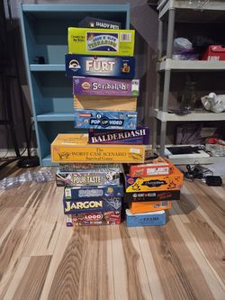 17 board Games and 1 Go and Glow terrarium kit