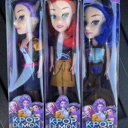 K-Pop Demon Hunter Doll (Small) Toy - 3 Pack