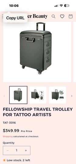 FELLOWSHIP TRAVEL TROLLEY FOR TATTOO ARTISTS NEW