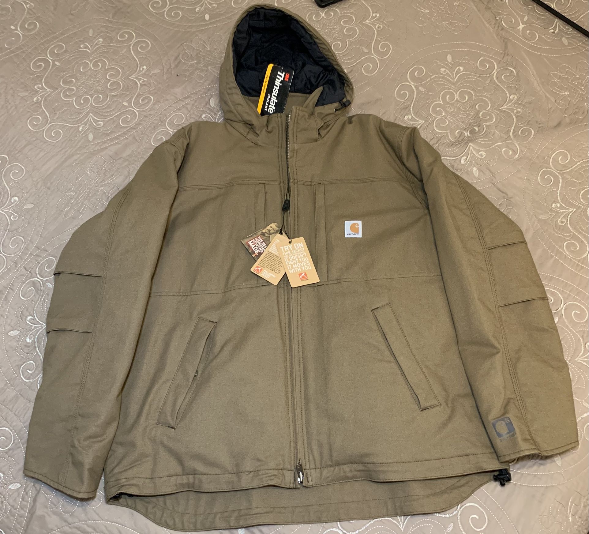 Carhartt Jacket Mens Jacket Coat XL Brown