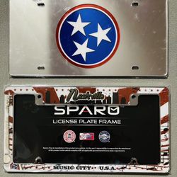 Tennessee State Flag License Plate, New still in plastic. 