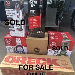 VACUUM & CARPET WASHER ETC….