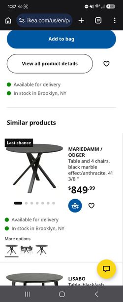 Ikea Marriedamm dinning table
