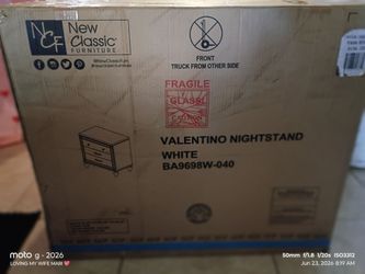 Valentino Nightstand white