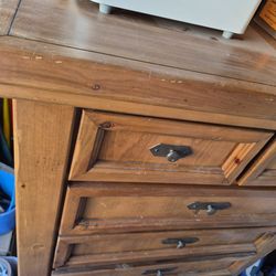 Real wood dresser, heavy duty.