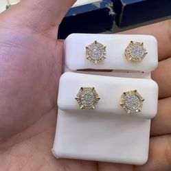 10KT DIAMOND EARRINGS