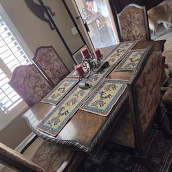 Dining table and chairs