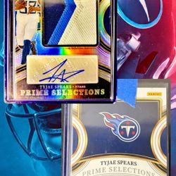 Tyjae Spears Panini Select Prime Selections RPA /99 – Titans