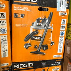 Ridgid 14 Gallon Wet And Dry Vacuum Full Set 