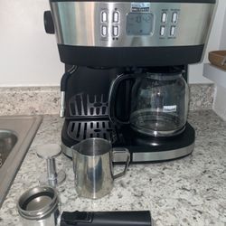 Bella Pro Series Combo 19-Bar Espresso and 10-Cup Drip Coffee Maker