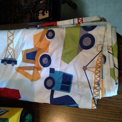Kids Construction  Shower Curtain 