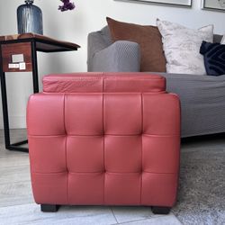 Diamond Sofa Zen Leather Tufted Cube Accent