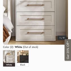 Mopio Blake 3 Drawer Dresser - White Oak
