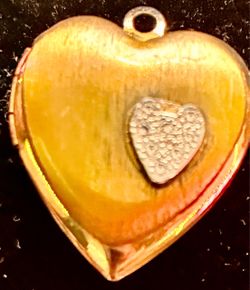 Gold-Tone Heart Locket Pendant