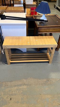 (In store) bamboo bench