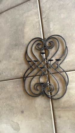 Steel candle holders